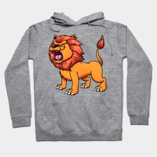 Orange Lion Hoodie